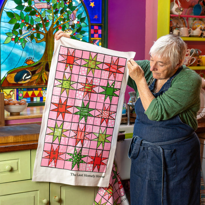 Wonky Star Tea Towel
