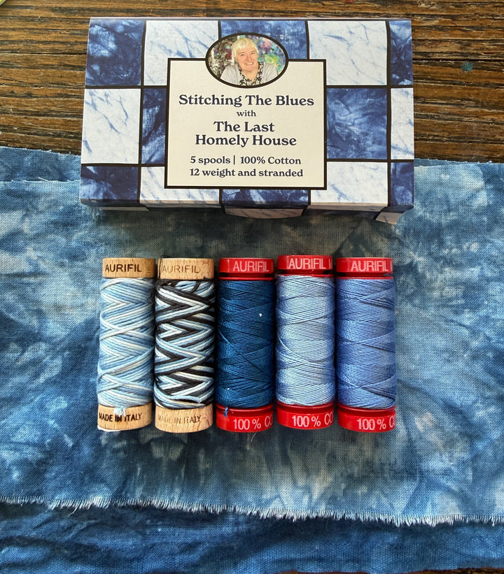 Aurifil Blue Thread Box - Stitching The Blues