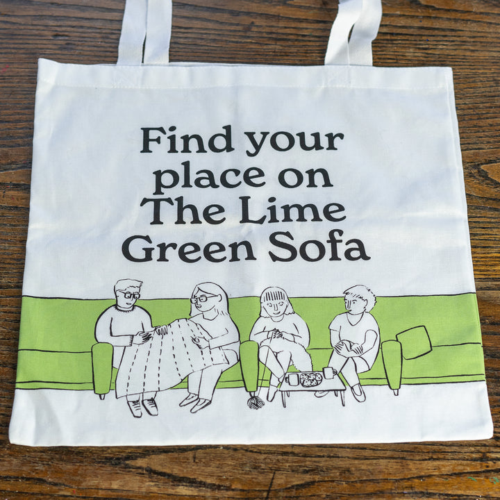 The Lime Green Sofa Tote Bag